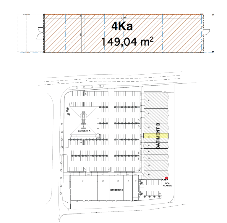 CARRÉ SUD - Bâtiment B - RDC - Lot K04A (ex Bayard) 34/36 Avenue de Cournon – 63170 – AUBIERE