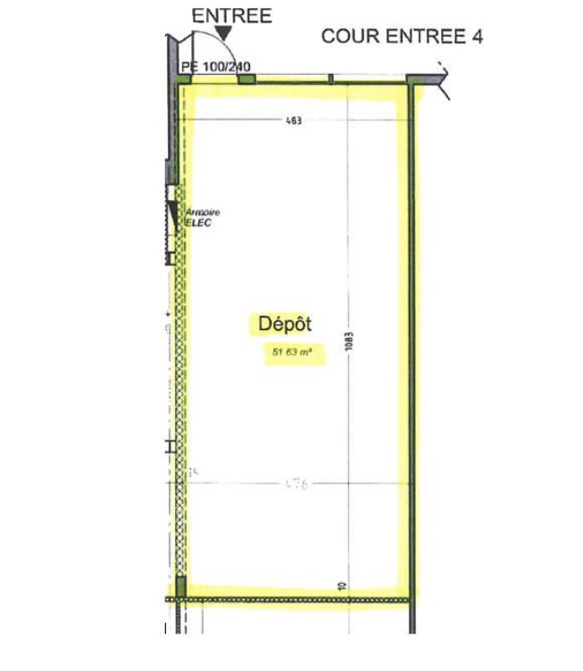 27, route du Cendre Cournon d’Auvergne BUREAUX/ACTIVITÉS Lot 17 – Façade (ex dépôt Portalp)